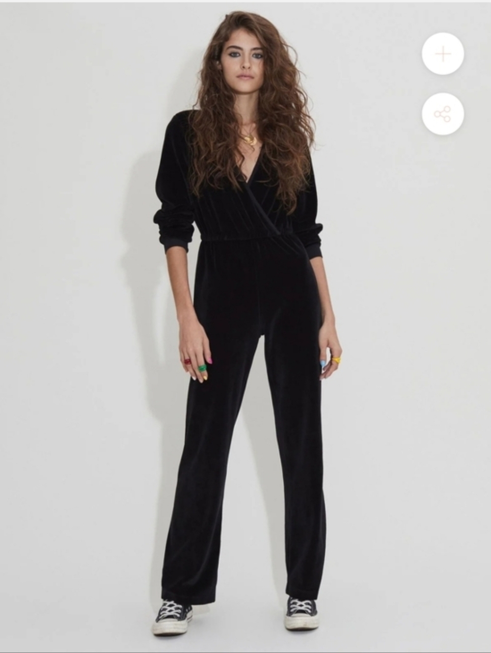 NWT Suzi Kondi Selvi Velvet Velour Jumpsuit